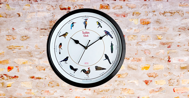 Indian Birds Tweeter Clock